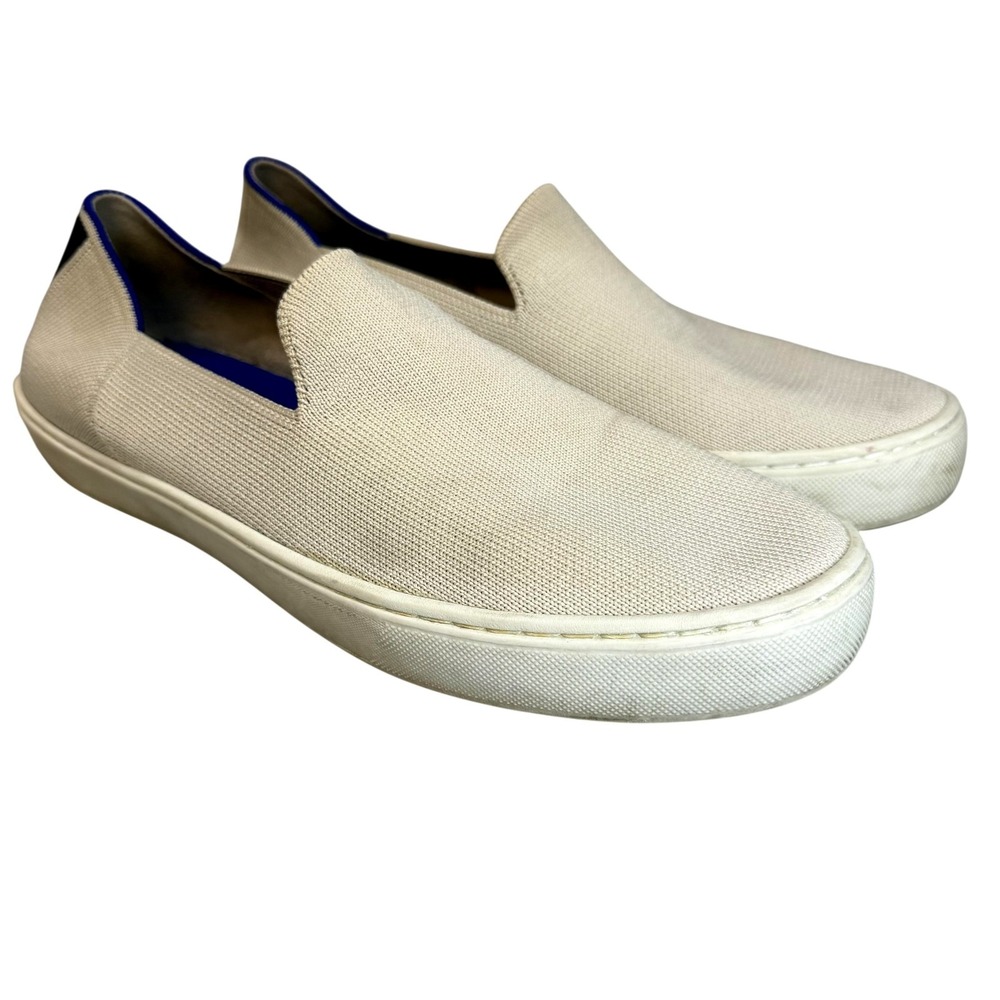 Rothy's Slip-On Shoes‎ Womens Size 8 Beige Knit Casual Comfort Flats Sneakers
